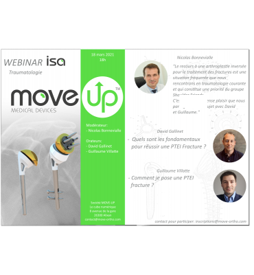 WEBINAR #3 ISA MoveUp le 18/03/2021 Fracture de l'extrémité supérieur de l'humérus et Prothèse Totale d'épaule inversée